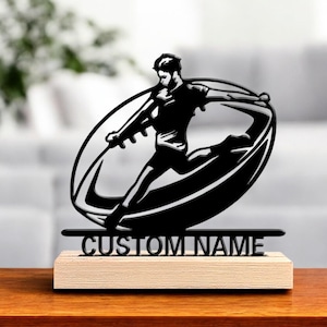 Personalized Rugby Player Name Plaque, Custom Sports Name Sign for Kids, Rugby Bedroom Wall Decor, Gift for Boys, Athlete Name Wall Art
