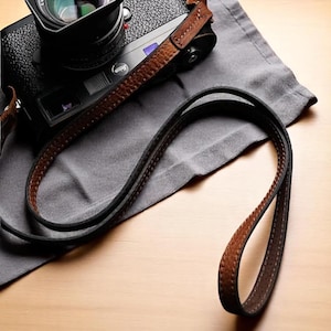 Tracolla vintage per fotocamera, tracolla in pelle personalizzata per fotocamera, regali fotografici per uomo, accessori per fotocamera, attrezzatura per fotocamere a pellicola, tracolla vintage