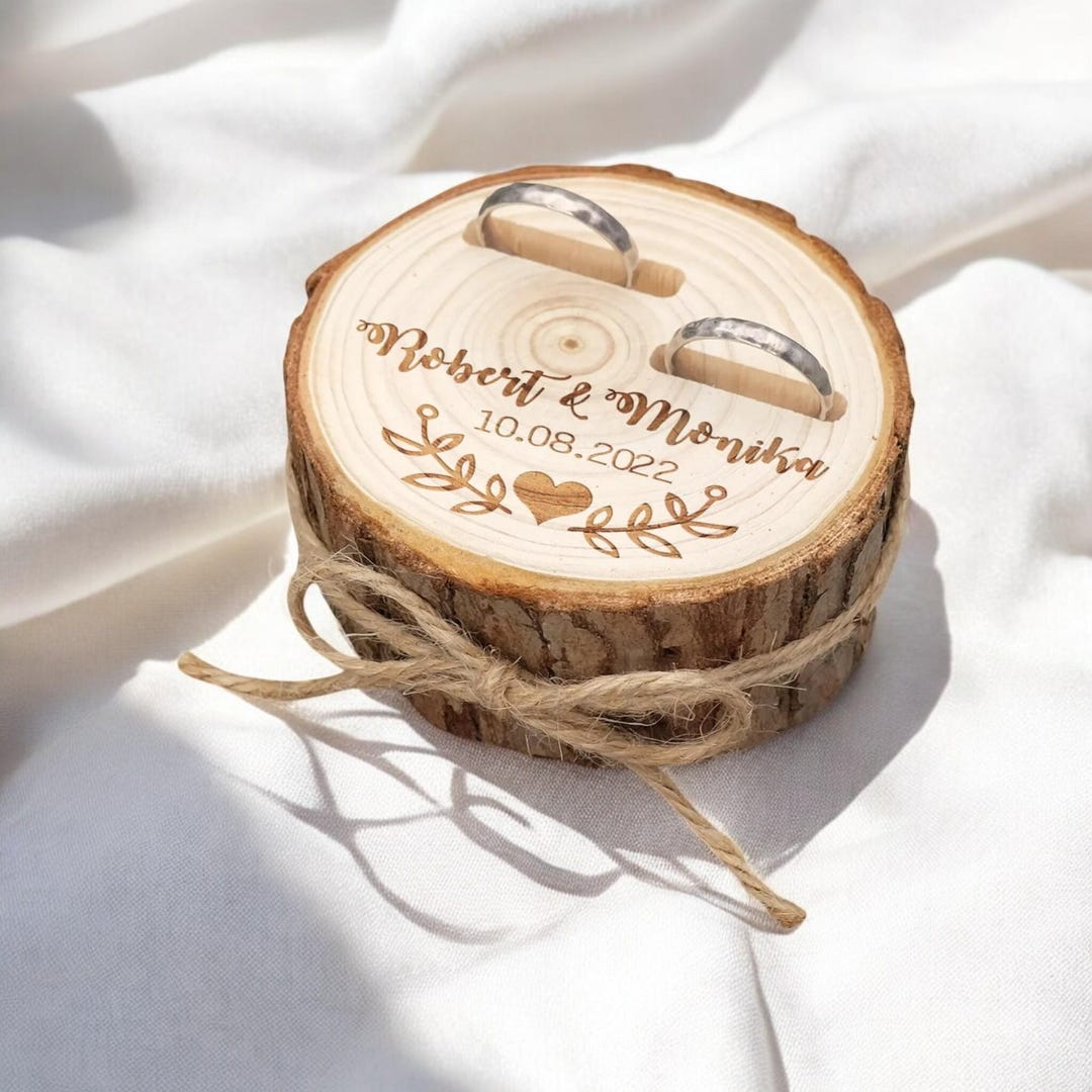 Custom Wooden Ring Box, Personalized Keepsake Box, Proposal Ring Holder ...