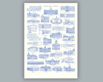 Glasgow's Public Libraries (limited edition risograph print)