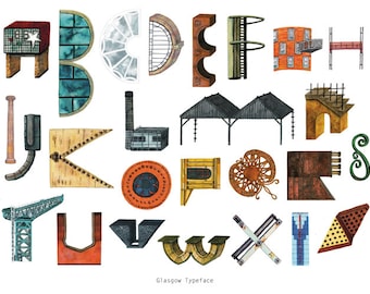 The Glasgow Typeface (archival giclée print)