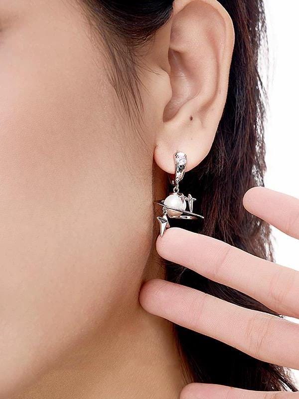 Vivienne Westwood Earrings Titanium - Etsy Vivienne Westwood Earrings Titanium - Etsy