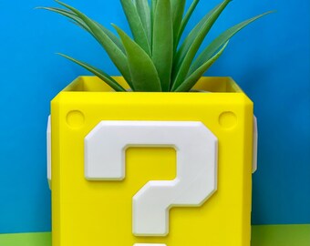 Super Mario - Retro Planters, Flower Pots | Office Decor | Home Decor- gift, custom colors