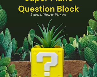 Super Mario - Retro Planters, Flower Pots | Office Decor | Home Decor- Gift