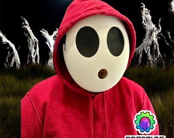 Máscara de chico tímido impresa en 3D / Accesorio de cosplay PLA