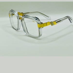 CAZAL sunglasses Mod 669 : Full Crystal Transparent Frame Clear Lens Unisex Eyewear, Labor Day Gift, Thanks Giving  Gift