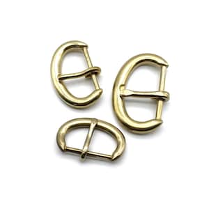 Series Brass D Shape Belt Buckle Family Buckle Set 30/35/40mm