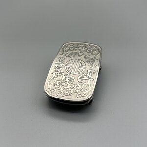 Pure Titanium Automatic Belt Buckle 3.5cm/3.8cm, Men's Premium Auto-Lock Clasp, Hypoallergenic Dress Belt Hardware image 4