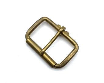 バッグ留めバックル ラゲッジバックル ソリッド真鍮ローラーバーバックル