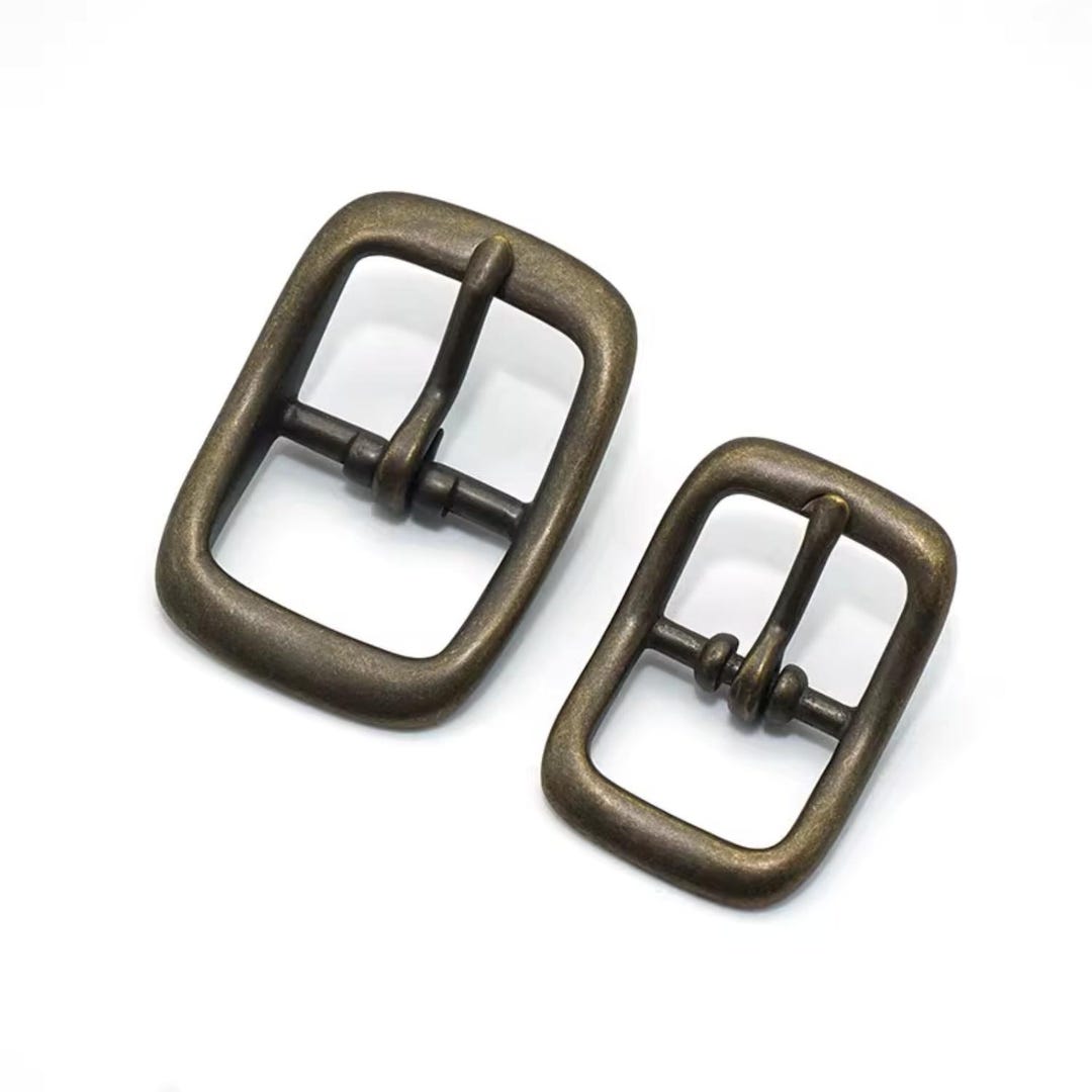 Adjustable Strap Clasp for Bags & Belts Solid Brass D-ring Buckle With ...