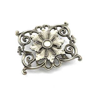 Antike Silber Blumen Schnalle Boho Style Leder Gürtel Dekorative Schnalle