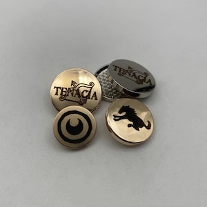 Custom Logo Shank Button Coat Clothing Sewing Buttons Personalized Brand Engraving