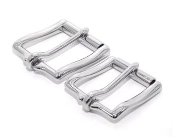 Massief messing gespenset, heavy-duty D-ring schuifgesp, antieke afwerking riemhardware voor lederen ambacht, gesp in westerse stijl voor heren