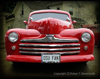 OSU FAN - Red 1947 Ford Sedan 4x6 photo