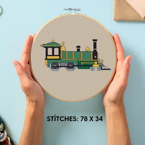 Train Cross Stitch Pattern , How to Make Mini Easy Train Cross Stitch Pattern , Cross Stitch Pattern for Beginners , Cross Stitch Pattern