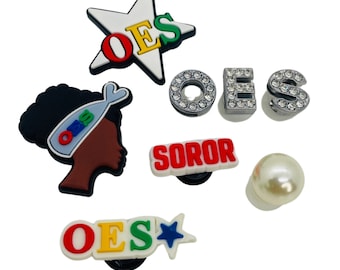 OES Sorority Soror Shoe Charms