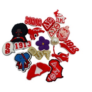 Delta DST Elephant Sorority Soror Shoe Charms