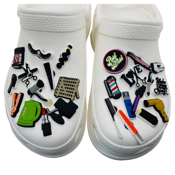 Hair & Beauty Shoe Charms for Crocs