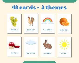 Flashcards for Kids, Printable Flashcard, Homeschool Printable ...