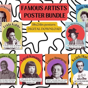 Famous Artist Poster Bundle