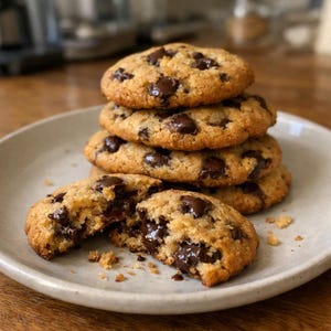 Keto Chocolate Chip Cookies Recipe Printable, Low Carb Sugar Free Dessert PDF, Easy Healthy Snack, Digital Baking Download for Keto Diet