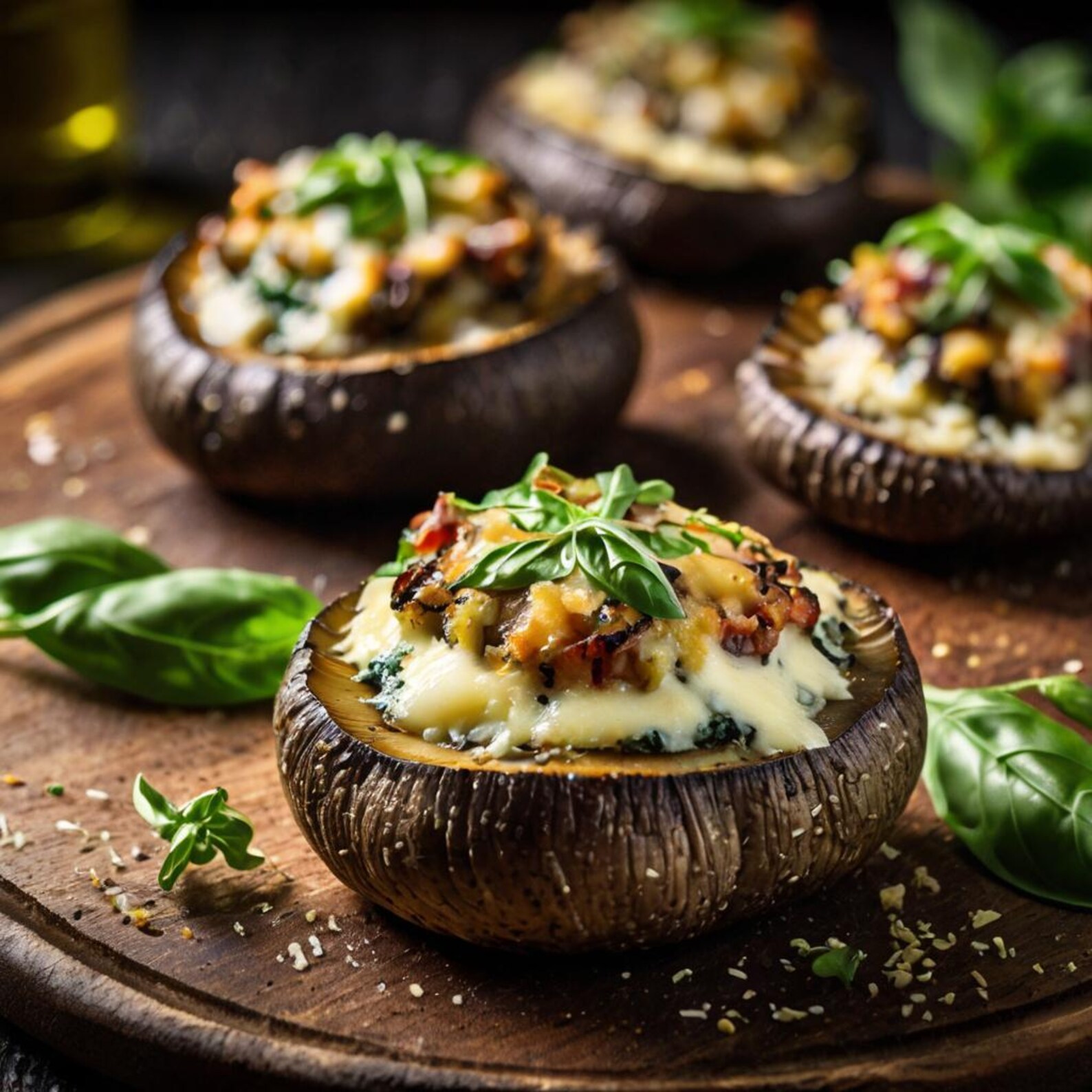 Keto Stuffed Portobello Mushrooms Recipe - Low Carb & Delicious RECIPE