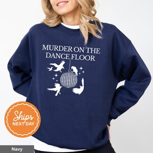 Funny Murder on the Dance Floor Sweatshirt | Vintage Raven Hoodie | Witchy Crow Crewneck | Dark Academia Pullover | Gothic Style Sweater