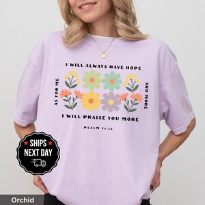 Faith Over Fear Shirt | Christian Graphic Tee | Bible Verse | Inspirational Shirt for Her | Hope and Faith Tee Religious Gift Comfort Colors