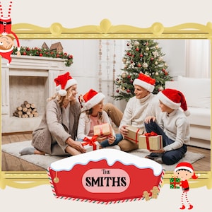 Biglietto di Natale degli elfi di Babbo Natale / SOLO FILE DIGITALE