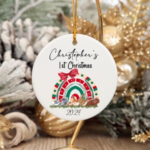Baby Announcement Ornament, Baby&#39;s First Christmas Ornament, Personalized First Christmas Boy Ornament, Custom Baby Boy Ornament 2025