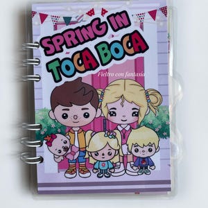 Toca Boca Dollhouse - Children's Busy Book / Regali di Pasqua / Giocattoli Montessori / Vita in famiglia. Mini album-libro. Vacanze in famiglia