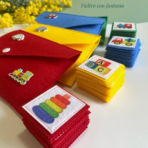 Memory-Spiel, Filzspielzeug, Lernspielzeug, Lernspielzeug, Kleinkindspiel, Montessori-Spielzeug, Transportspiel und klassisches Kinderspielzeug