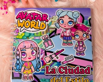 Avatar World - Activity and Busy Book, Paper Dolls. Dollhouse. Style Town