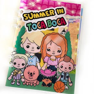 Toca Boca Summer Dollhouse - Libro intenso per bambini / Giocattoli Montessori / Mini Toca Boca / Toca Bica Life