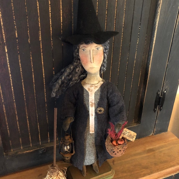Primitive Sweet Halloween Witch Doll