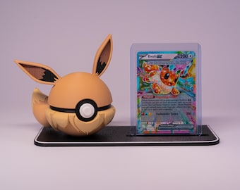 Pokémon Card Stand / Card Holder – 3D Printed Display for Toploaders & Figures | Gift for Pokémon Fans