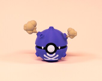 Pokémon Smogon (Koffing) Figurine | 3D Printed Decoration | Gift for Pokémon Fans | Handmade