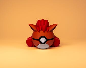Vulpix Fan Art Figure | 3D Printed Decoration | Gift for Anime & Gaming Fans | Handmade