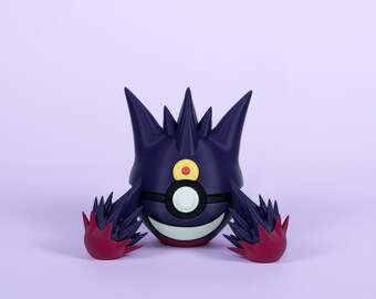 Pokémon Mega Gengar Figure | 3D Printed Decoration | Gift for Pokémon Fans | Handmade