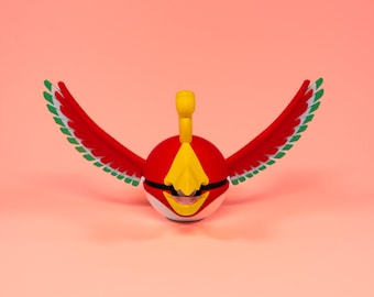 Pokémon Ho-Oh Figure | 3D Printed Decoration | Gift for Pokémon Fans | Handmade