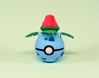 Pokémon Ivysaur Figurine | 3D Printed Decoration | Gift for Pokémon Fans | Handmade