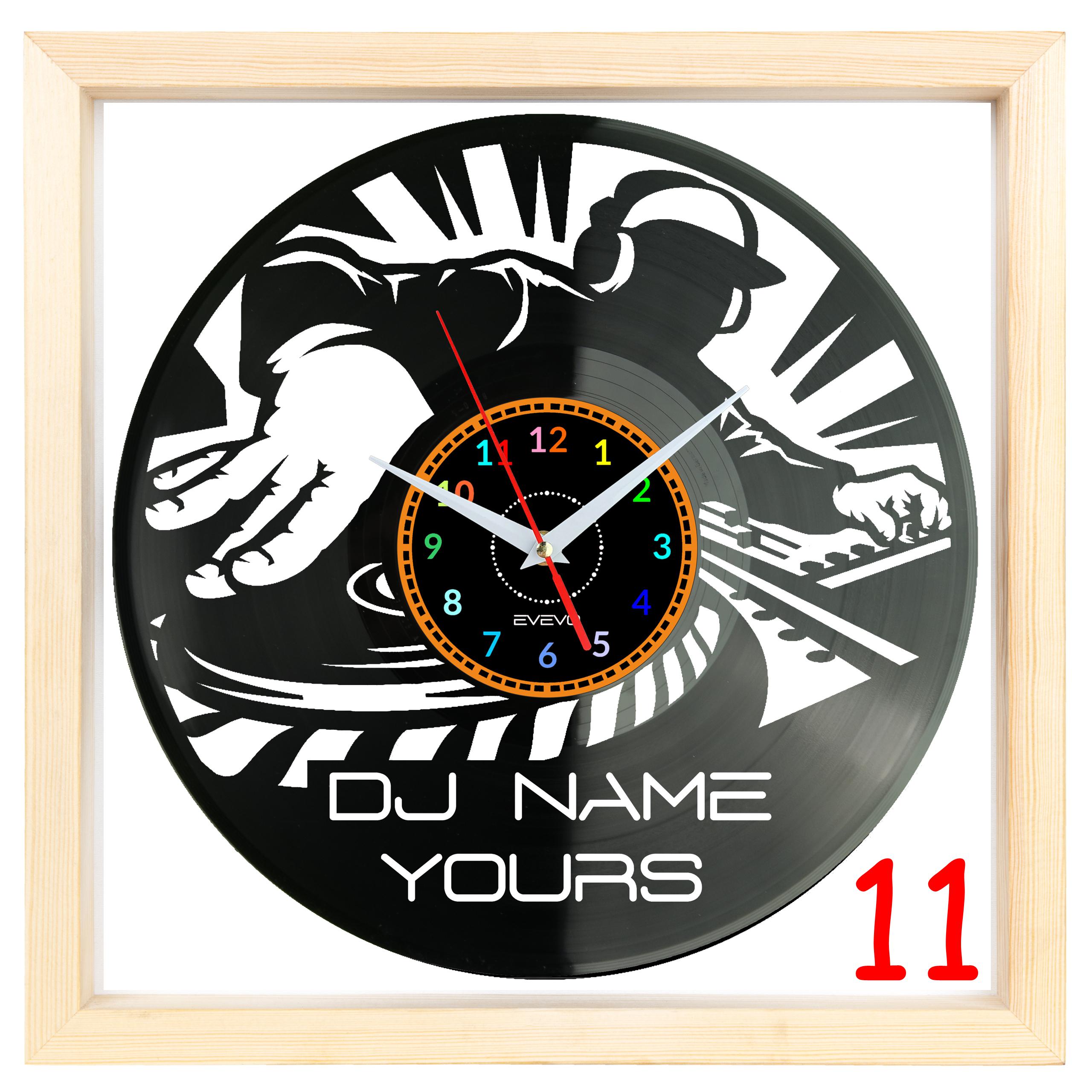 Dj Name Your Logo Your Name Wall Clock A Vinyl Record to Personalize ...