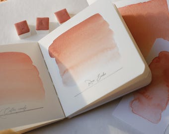 Rose Ember | Vegane Handgemachte Aquarellfarbe | Künstlerqualität