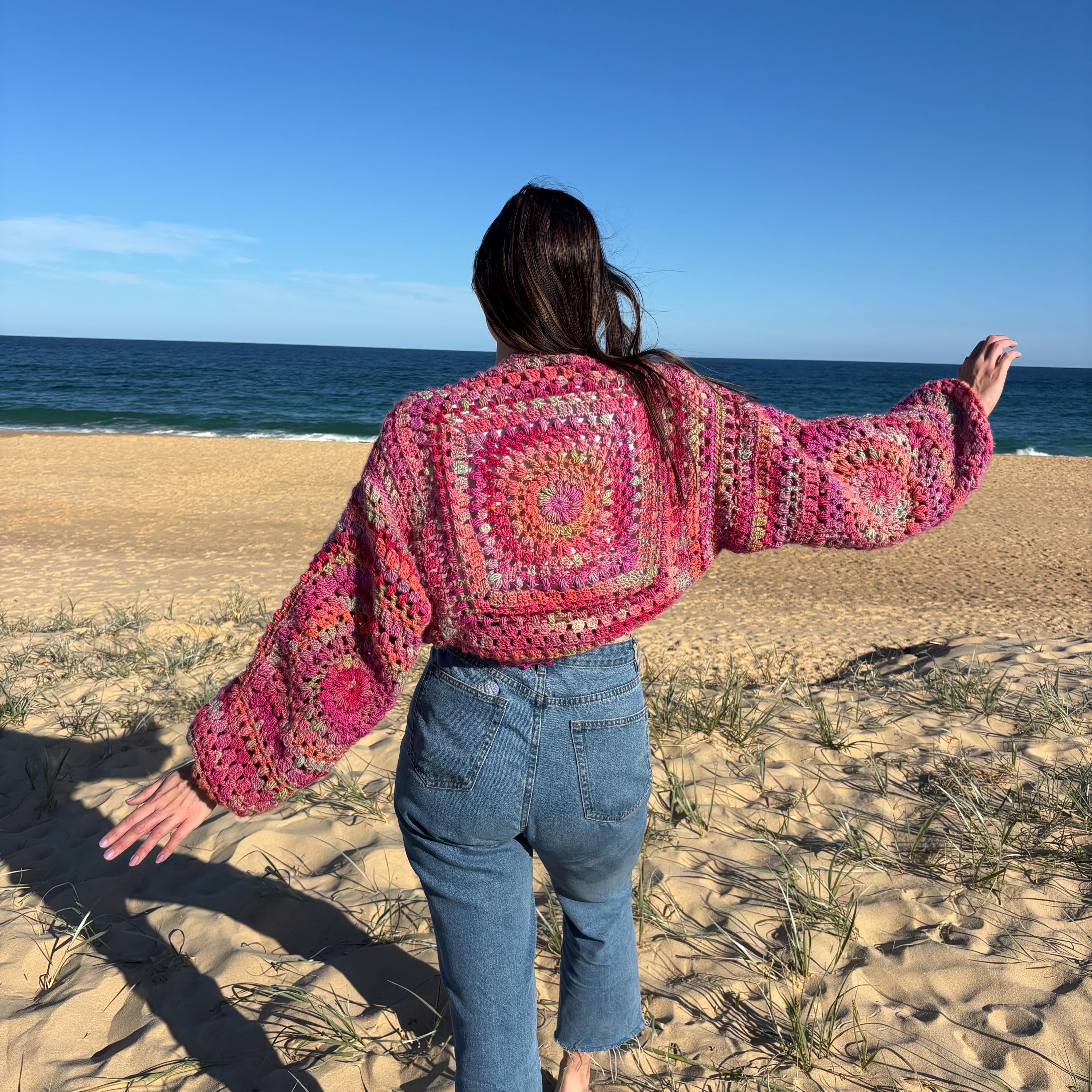 39 Crochet Shrug Patterns with Lace, Granny Squares, and Sleeves 23 Crochet Pattern: Rose Petal Crochet Bolero Shrug- Women's