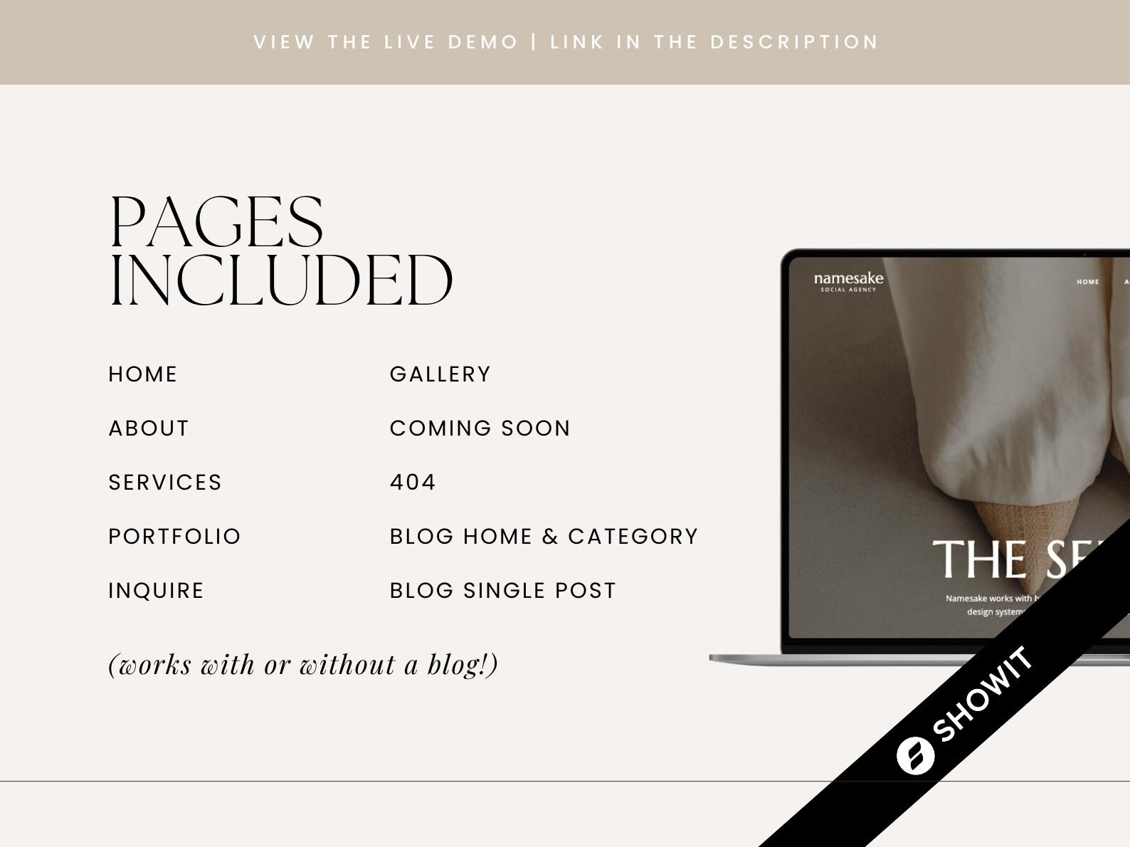 Showit Website Template for Creative Agencies | Social Media Manager ...