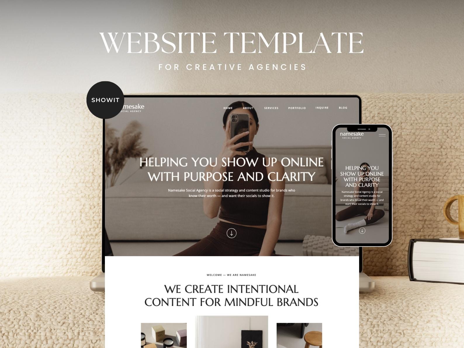 Showit Website Template for Creative Agencies | Social Media Manager ...