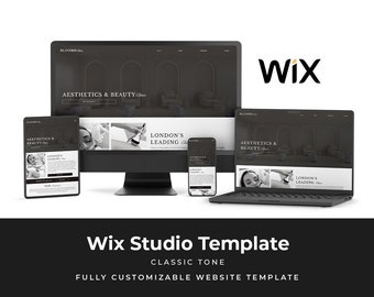 Website Template von Wix Studio | Schwarz & Weiß, voll reaktionsschnell