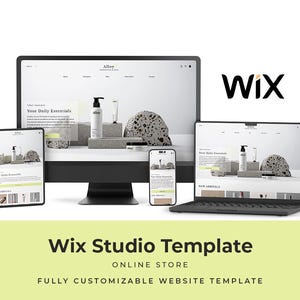 Premium WIX Studio Online Store Website Template  | For Cosmetics, Skincare & Selling Items