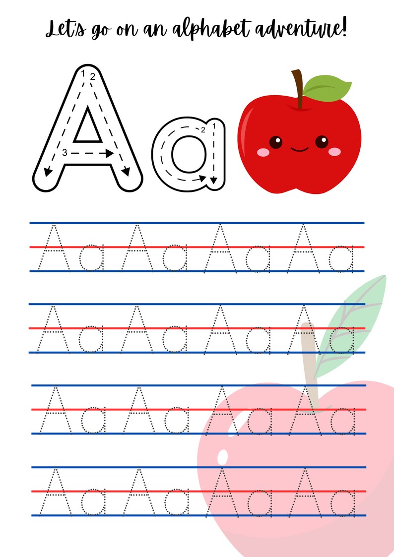 Tracing Alphabets and Numbers for Kids - Etsy