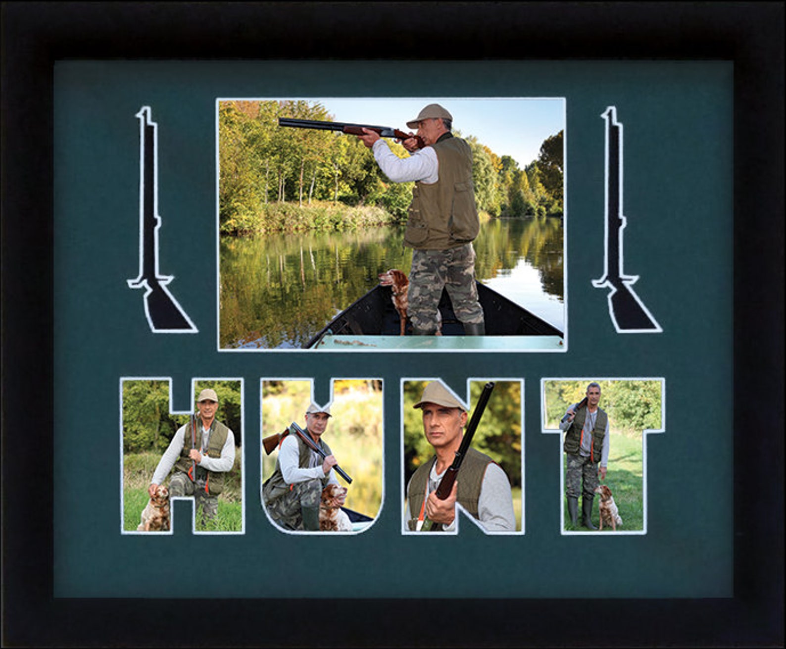 Hunting Custom Photo Collage 11x14 mat only Etsy